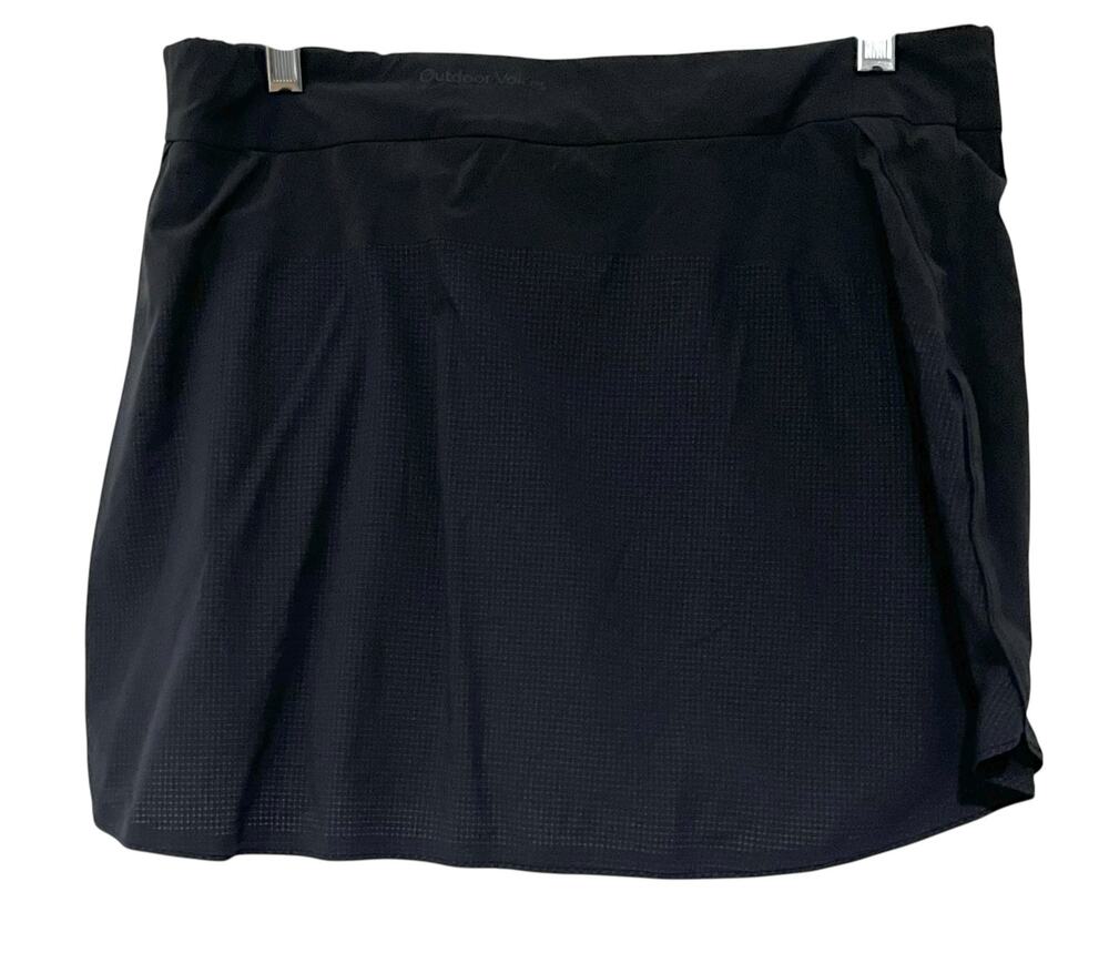 Outdoor Voices Exercise Skort Black Women’s L Athletic Athleisure Skirt Shorts